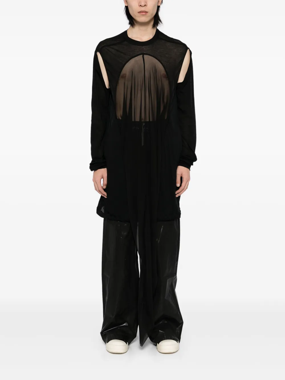 Rick Owens Drain T-shirt - Zwart