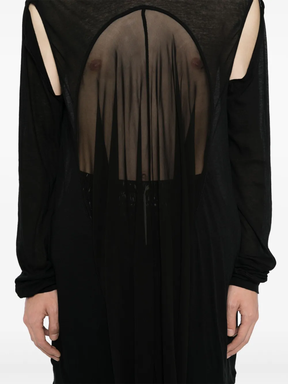 Rick Owens Drain T-shirt Zwart