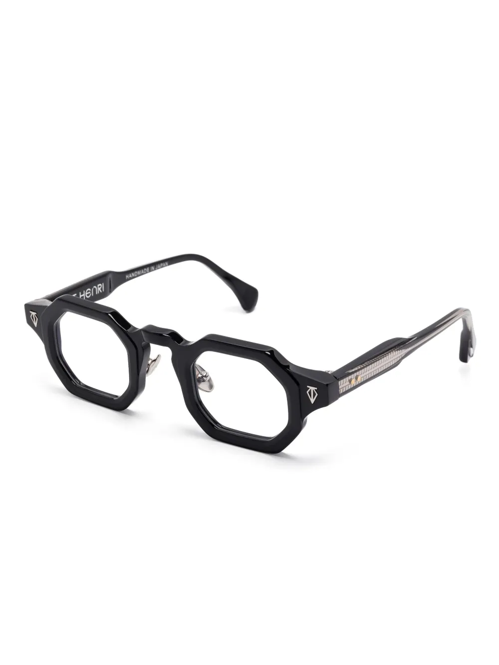 T Henri Eyewear Birdcage bril - Zwart