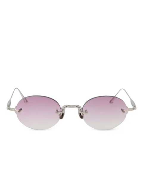 Matsuda rimless oval-frame sunglasses