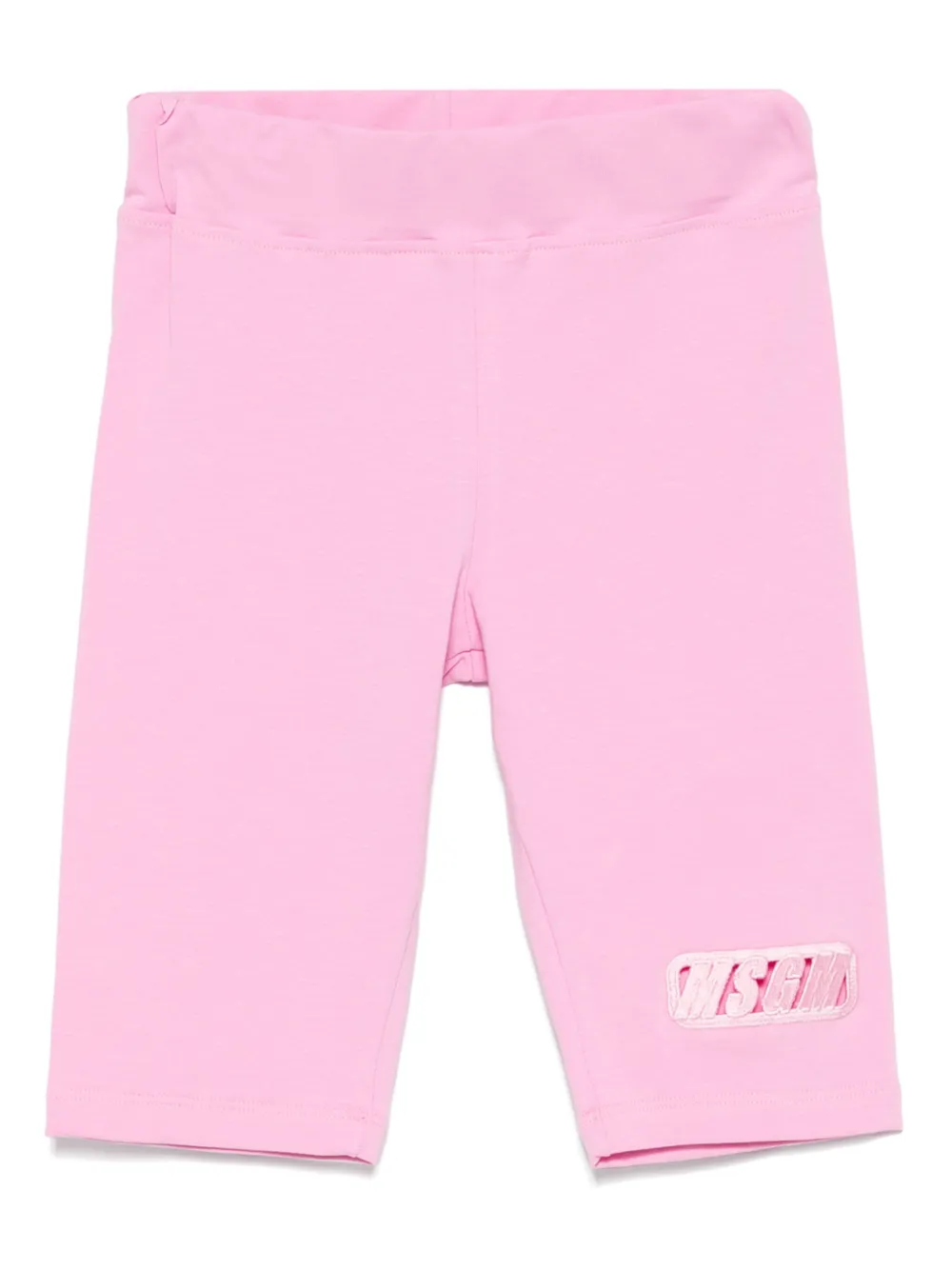 MSGM Kids Shorts met geborduurd logo Roze