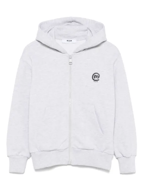 MSGM Kids logo-print hoodie