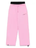 MSGM Kids fleece track pants - Pink