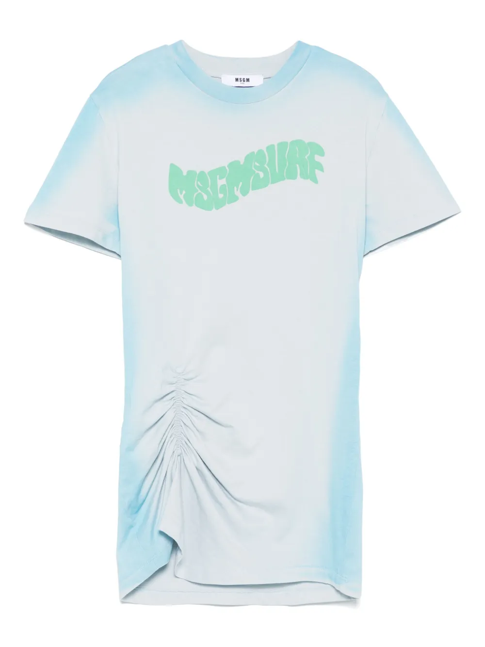 MSGM Kids robe courte à effet brossé | bleu | Image 1