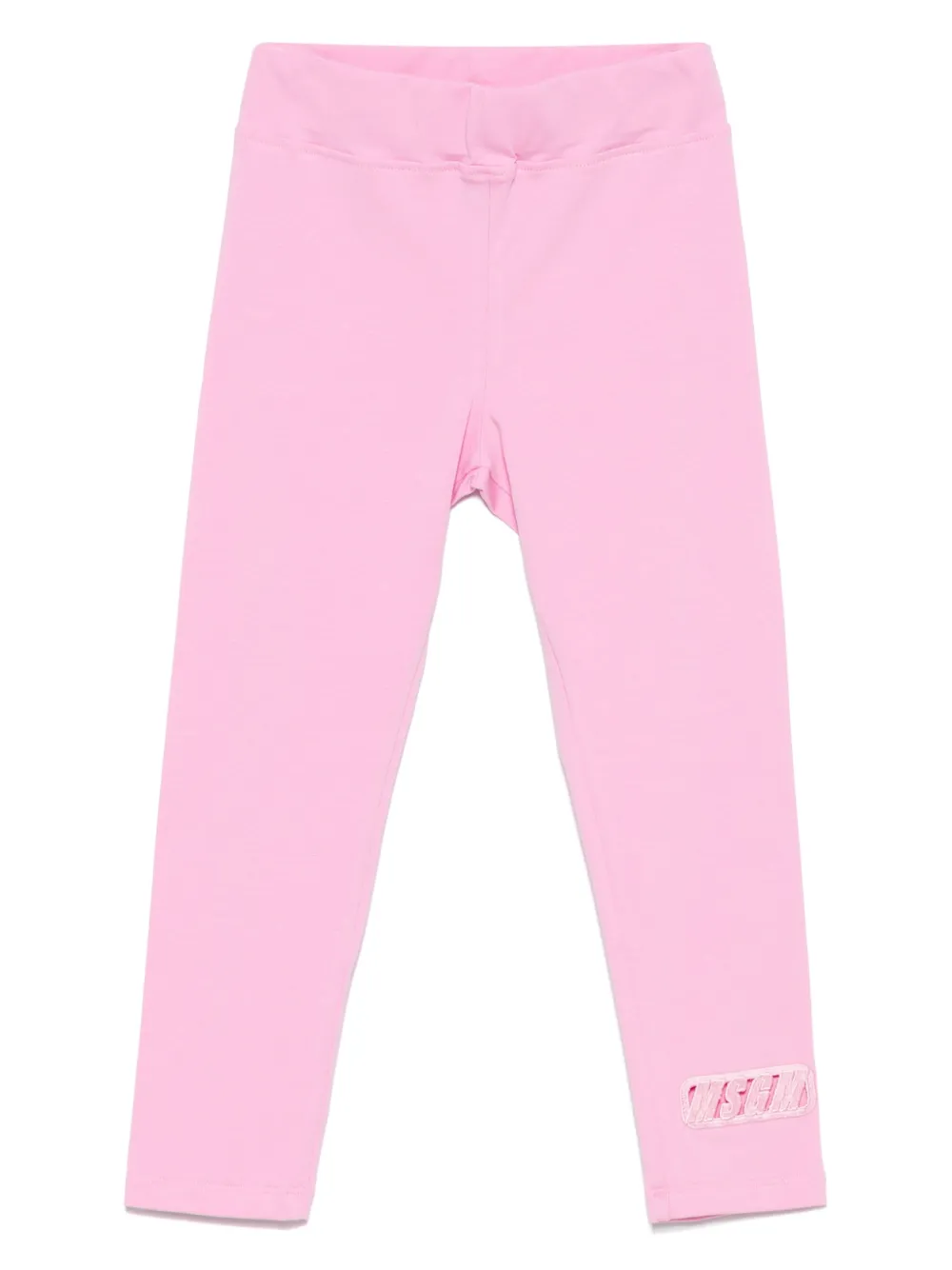 MSGM Kids Legging met geborduurd logo Roze