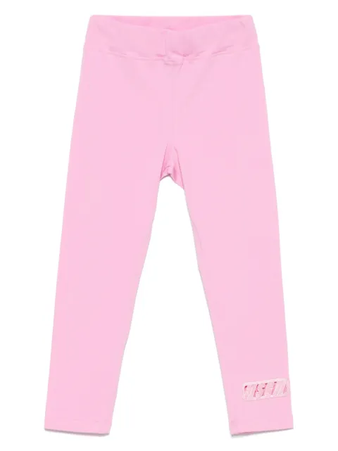 MSGM Kids leggins con logo bordado