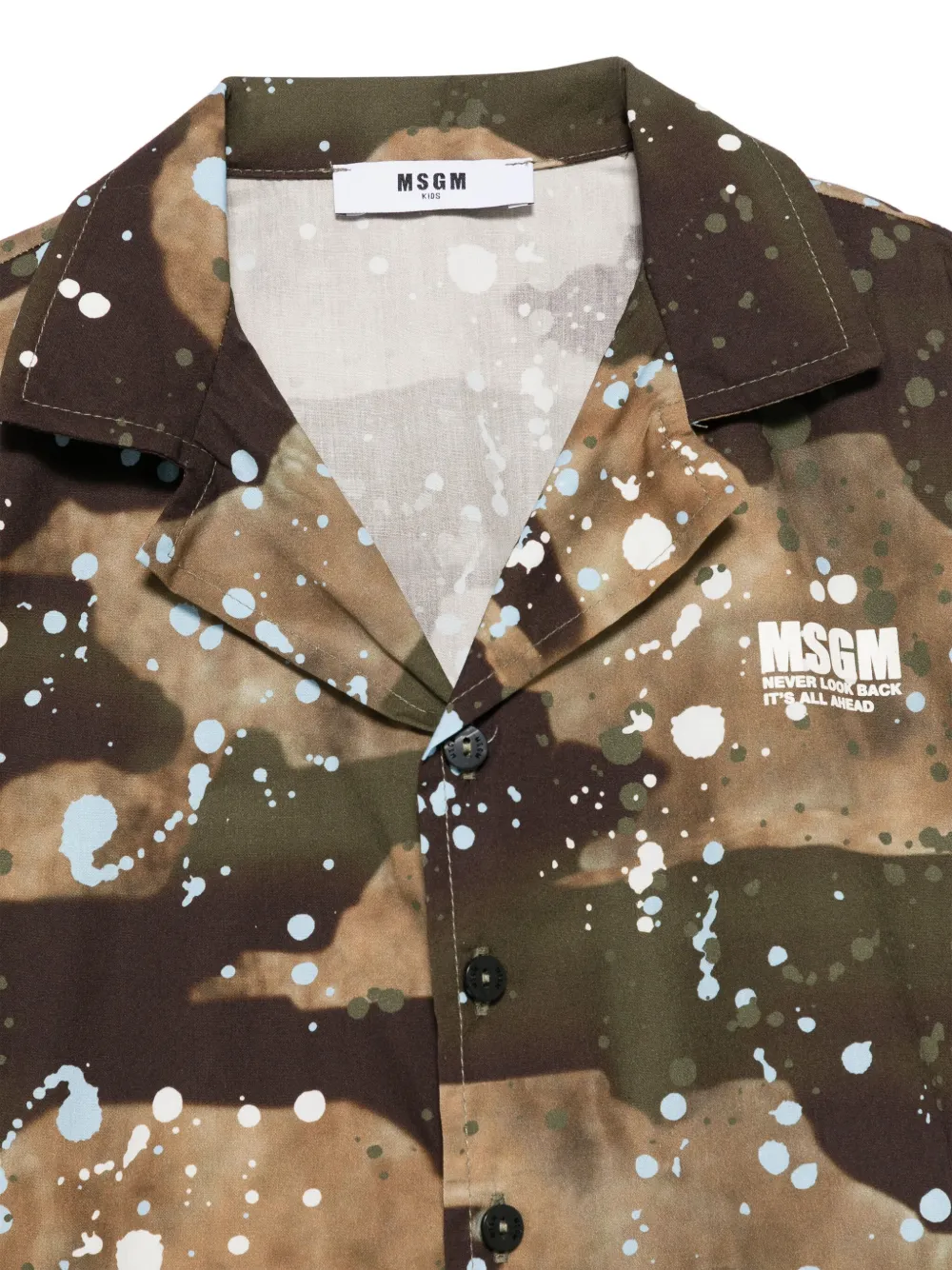 MSGM Kids Popeline shirt Bruin