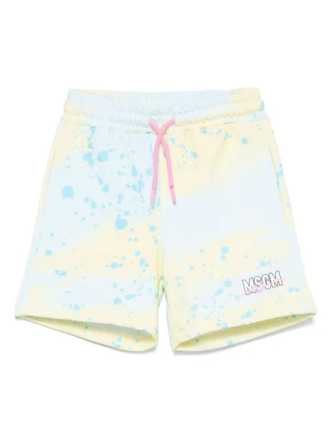 MSGM Kids short à effet taches de peinture