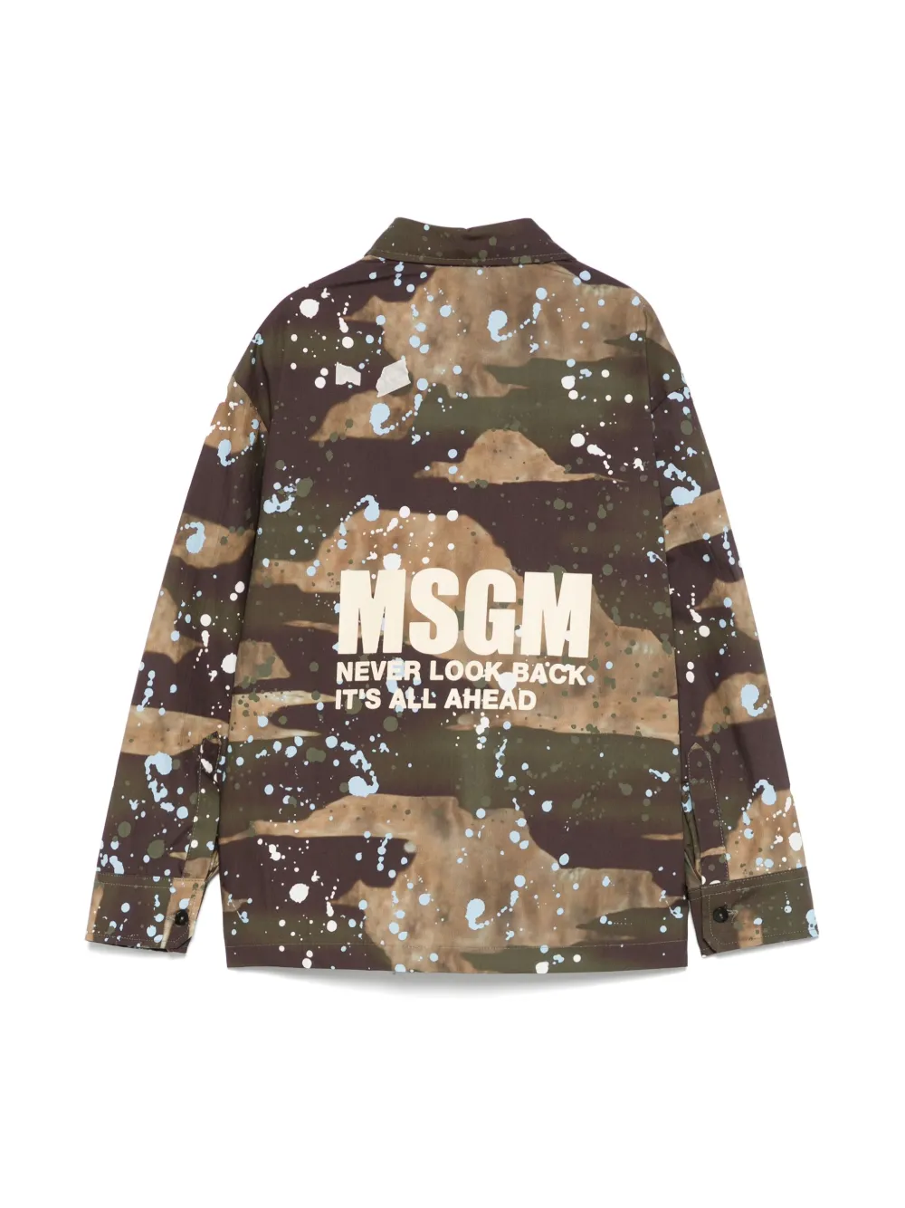 MSGM Kids Shirt met camouflageprint - Groen