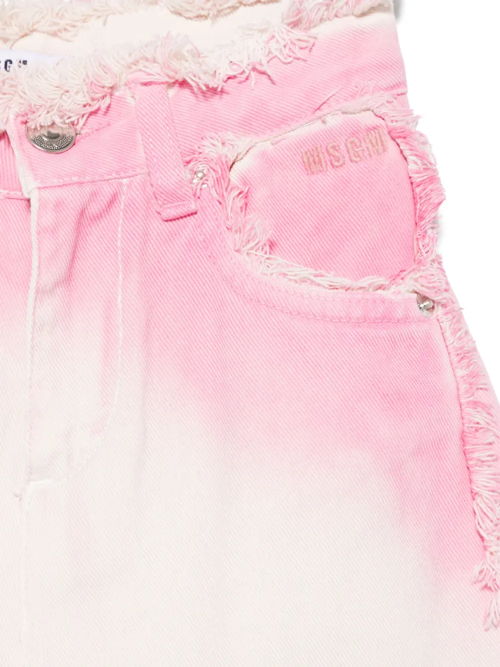 MSGM Kids Airbrushed jeans Roze
