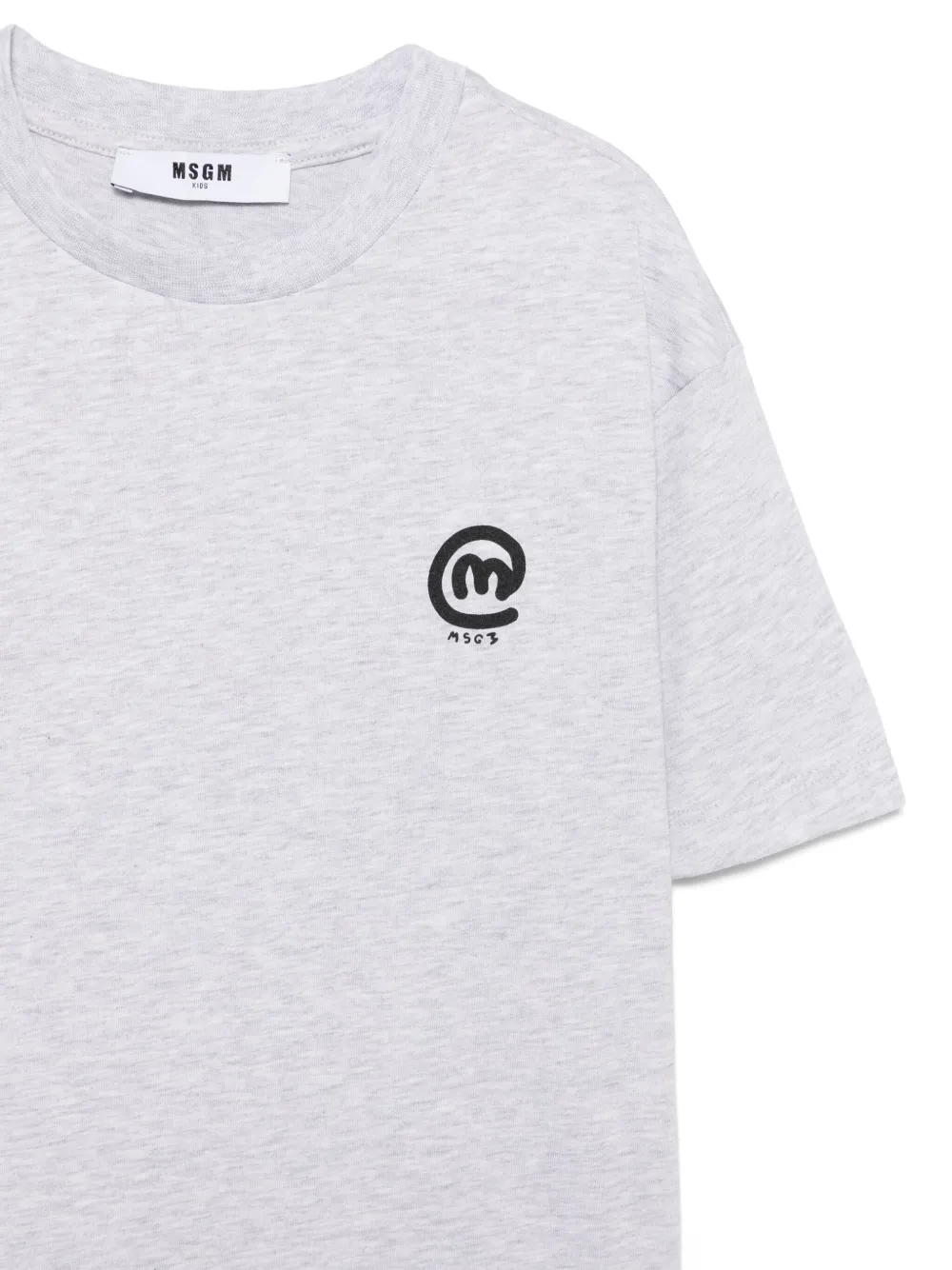 MSGM Kids T-shirt met logoprint Grijs