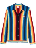 Casablanca gradient towelling cardigan - Blue