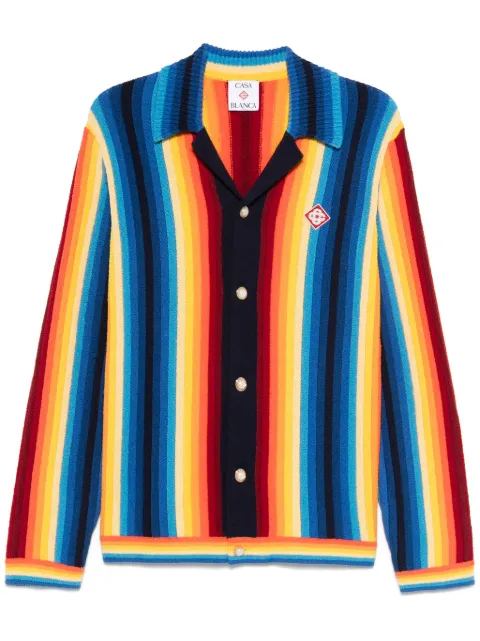 Casablanca gradient towelling cardigan