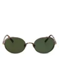 Matsuda oval-frame sunglasses - Brown