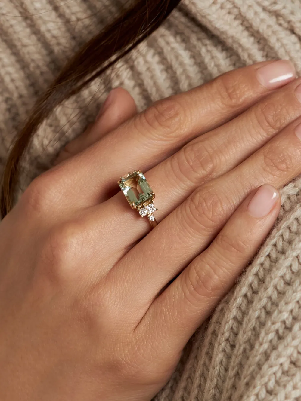 9k Yellow Gold Claudie Amethyst Ring