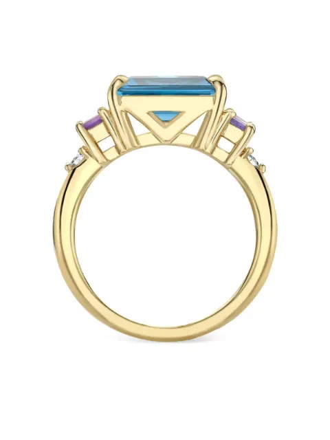 Dinny Hall 9K yellow gold Claudie multi-stone ring