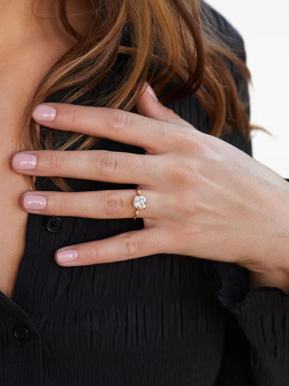 14K黄金 IRIS 实验室培育钻石戒指