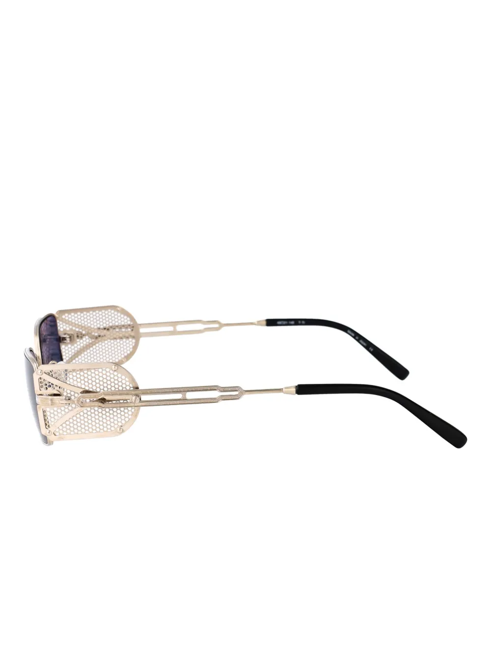 Matsuda Zonnebril met rechthoekig montuur Zilver