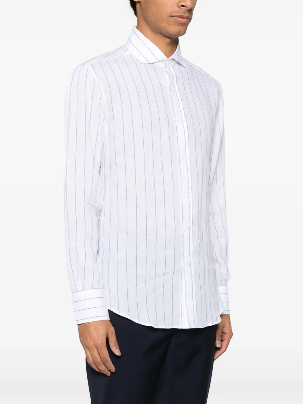 Brunello Cucinelli Linnen overhemd Wit