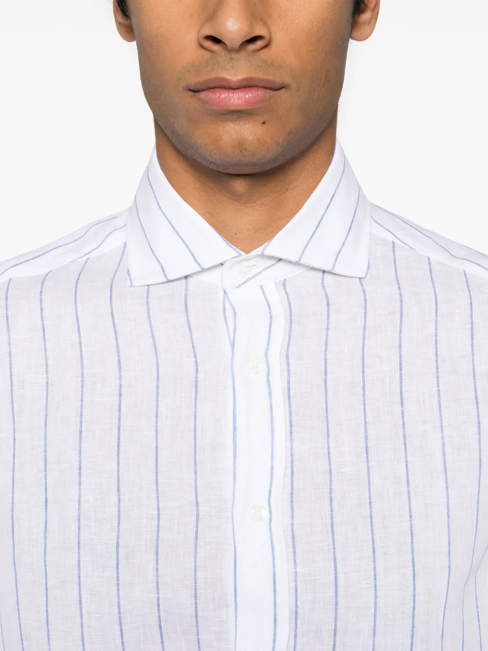 Brunello Cucinelli Linnen overhemd Wit