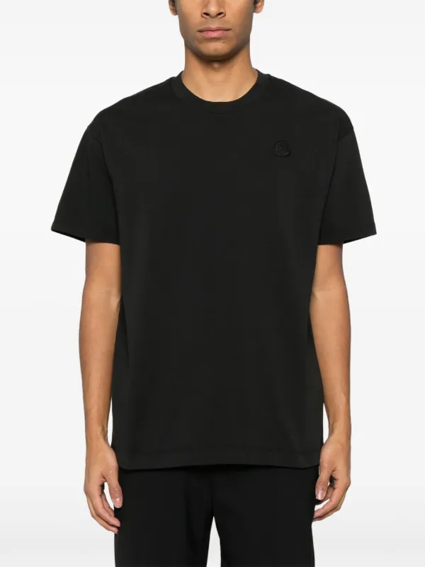 Moncler Cotton T-shirt | Black | FARFETCH IN Moncler Cotton T-shirt | Black | FARFETCH IN