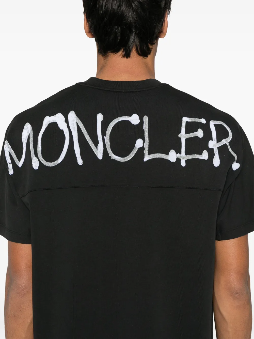 Moncler Katoenen T-shirt Zwart