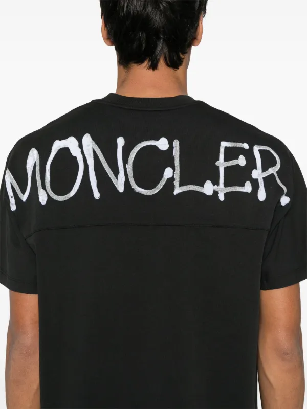 Moncler Cotton T-shirt | Black | FARFETCH IN