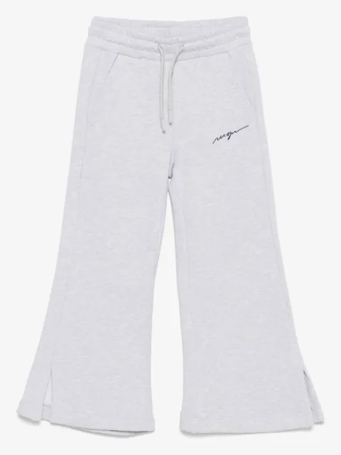 MSGM Kids logo-embroidered sweatpants