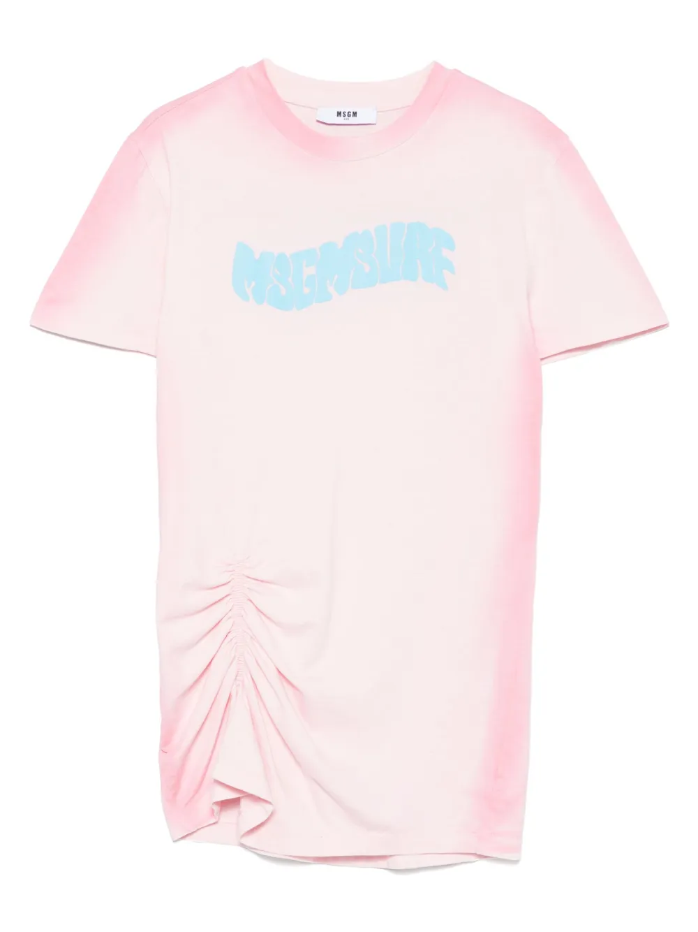 MSGM Kids robe courte à effet brossé | rose | Image 1