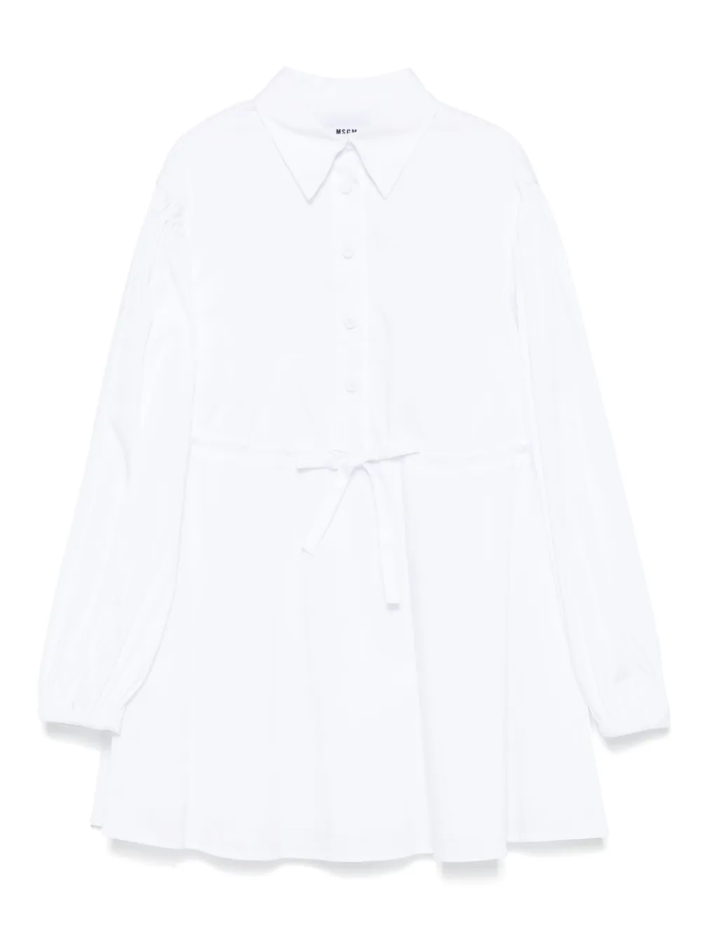 MSGM Kids robe en popeline | blanc | Image 1