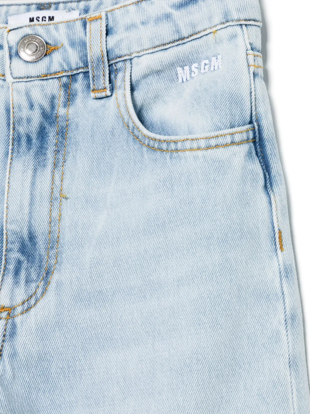 MSGM Kids Straight jeans Blauw