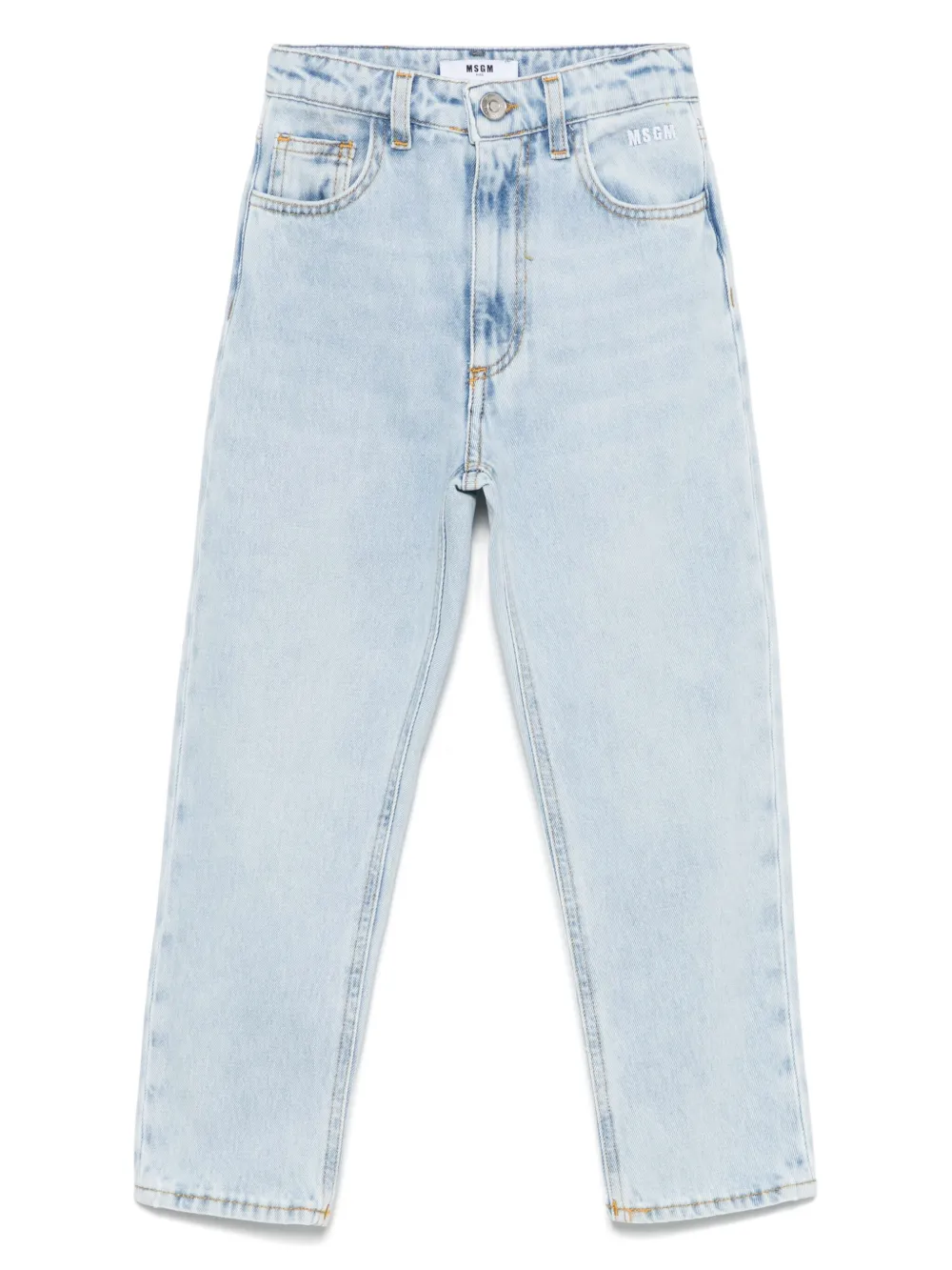 MSGM Kids Straight jeans Blauw