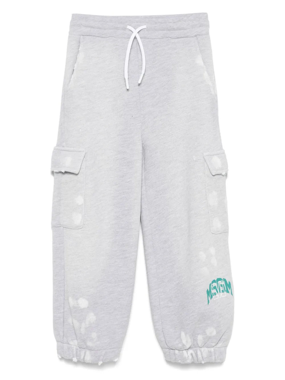 MSGM Kids distressed sweatpants | Grey | Image 1