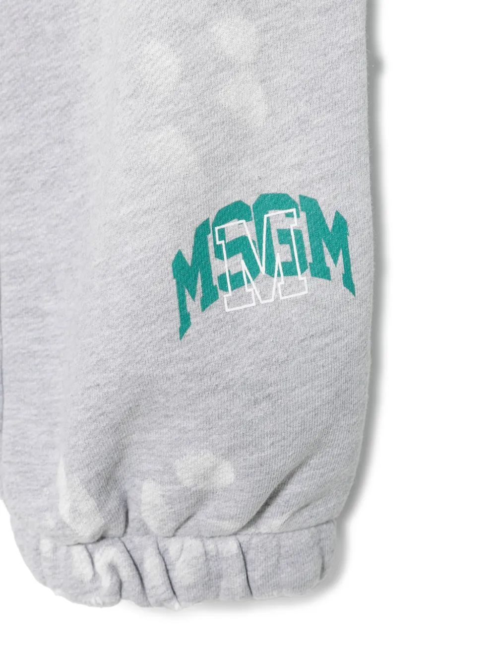 MSGM Kids Gerafelde trainingsbroek Grijs