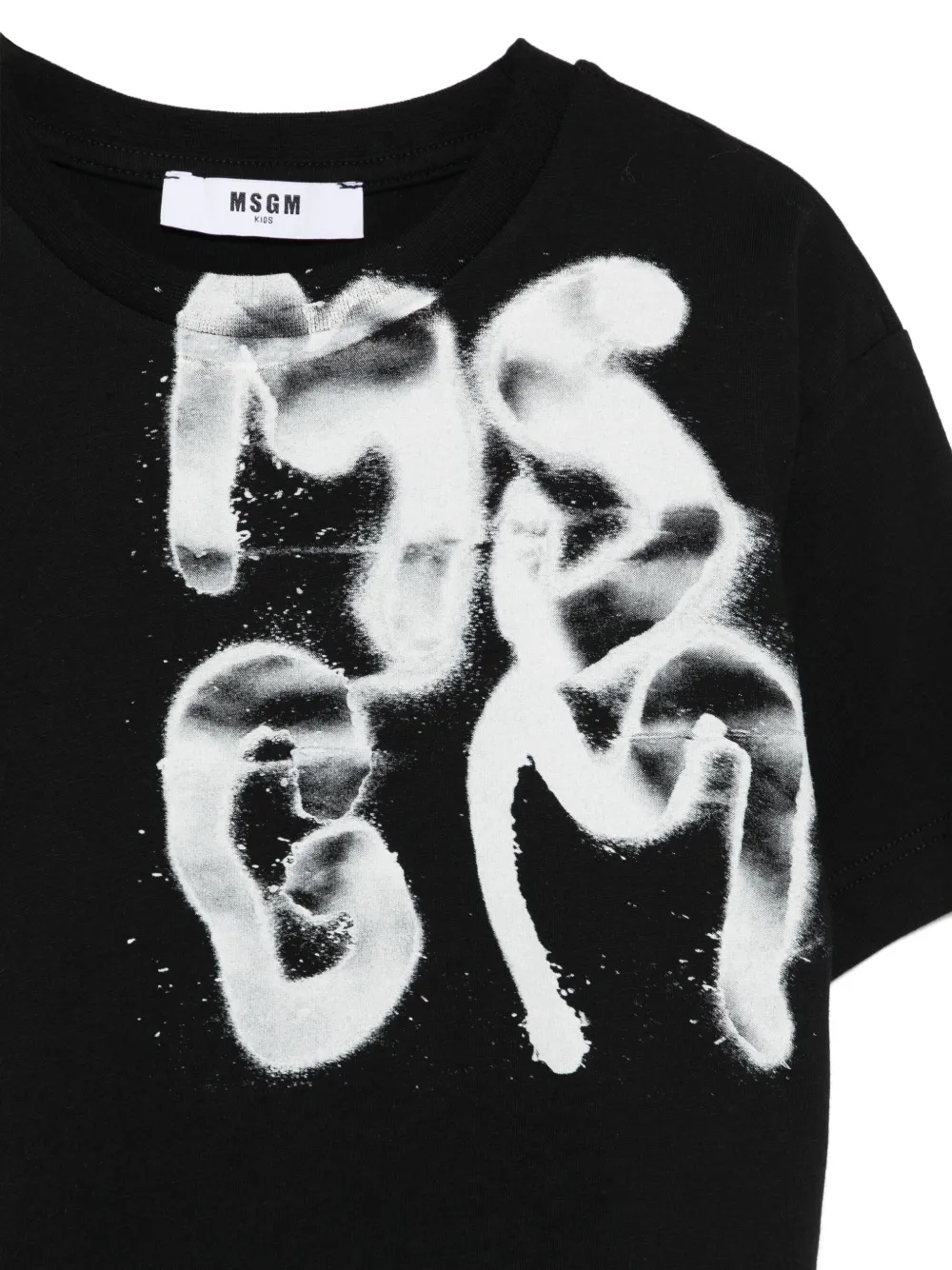 MSGM Kids T-shirt met logoprint Zwart