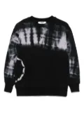 MSGM Kids tie-dye sweatshirt - Black