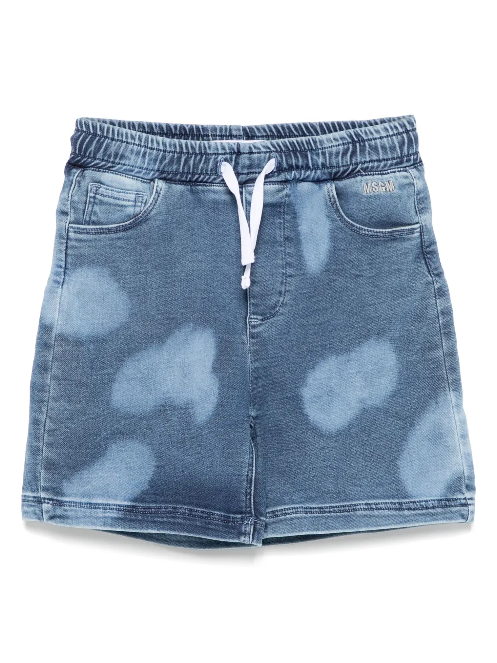 MSGM Kids Spijkershorts Blauw