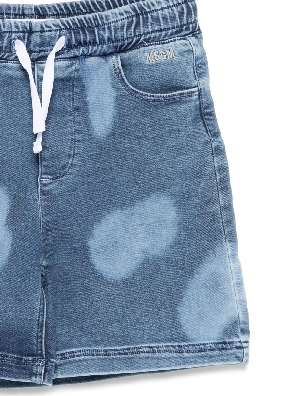 MSGM Kids Spijkershorts Blauw