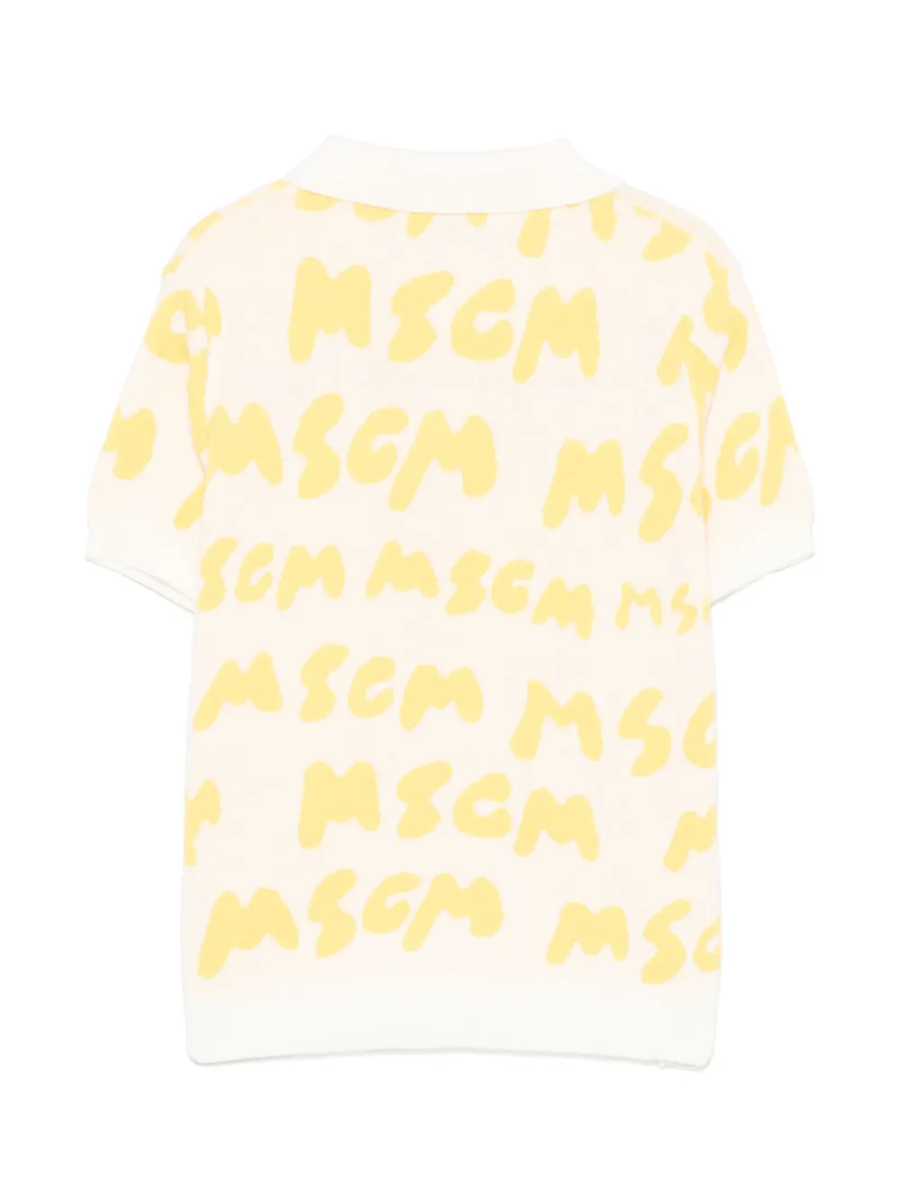MSGM Kids playera tipo polo con logo en jacquard | Playeras tipo polo | Image 2