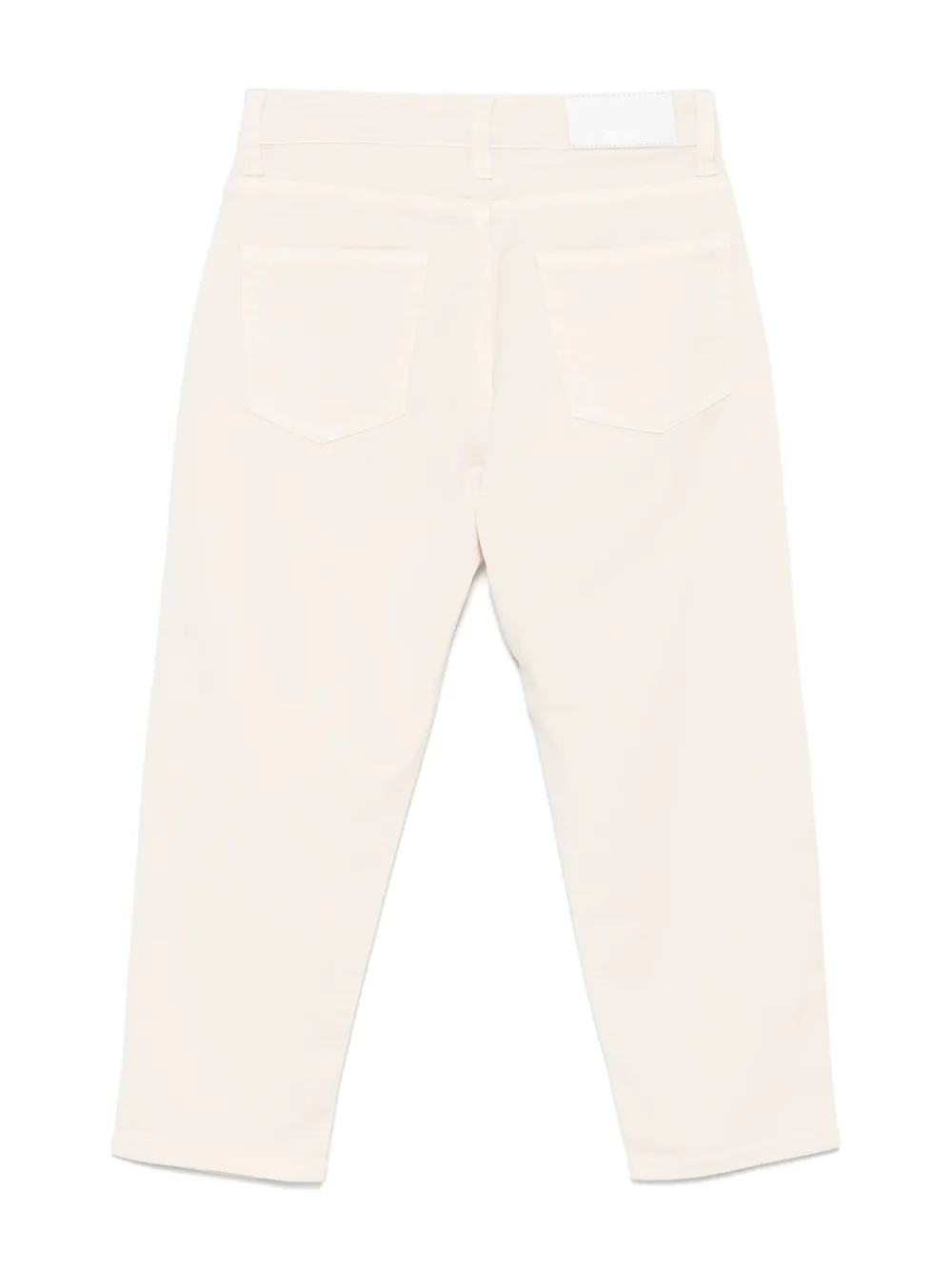 MSGM Kids Jeans met geborduurd logo - Beige