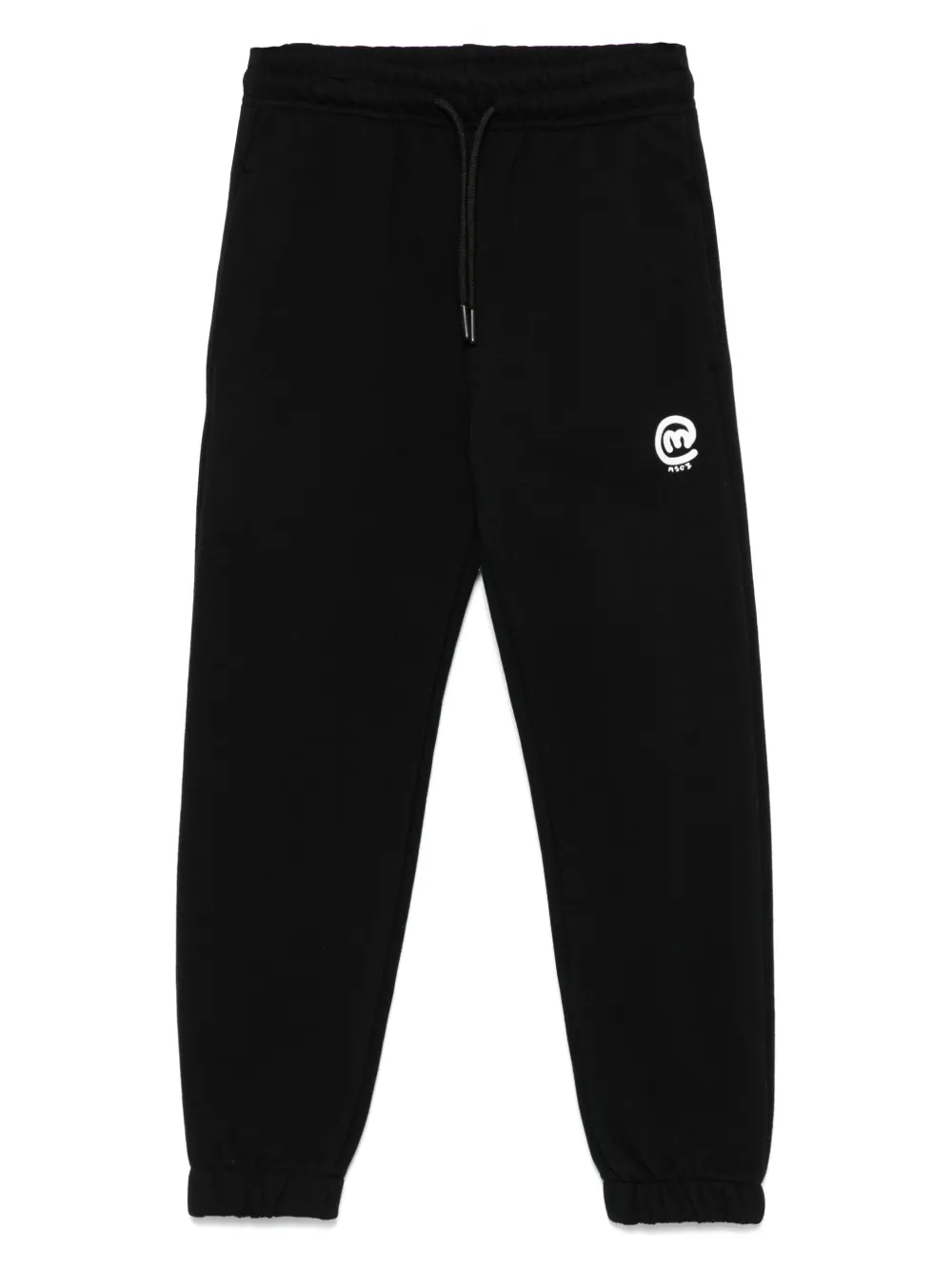 MSGM Kids フリース トラックパンツ - ブラック MSGM Kids フリース トラックパンツ - ブラック