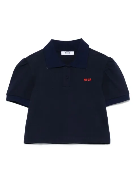 MSGM Kids piqué polo shirt