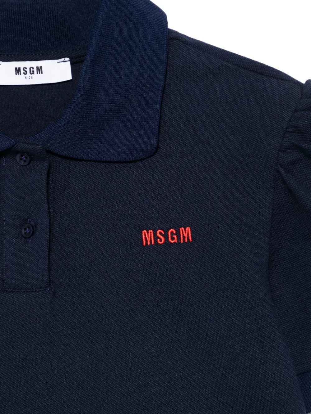 MSGM Kids Piqué poloshirt Blauw