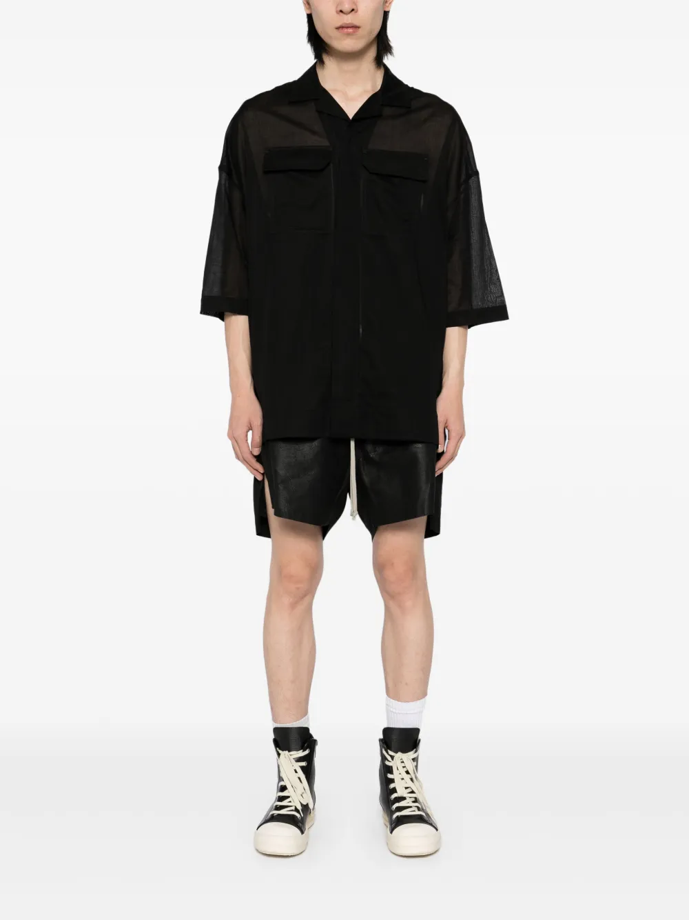 Rick Owens Magnum Tommy shirt - Zwart