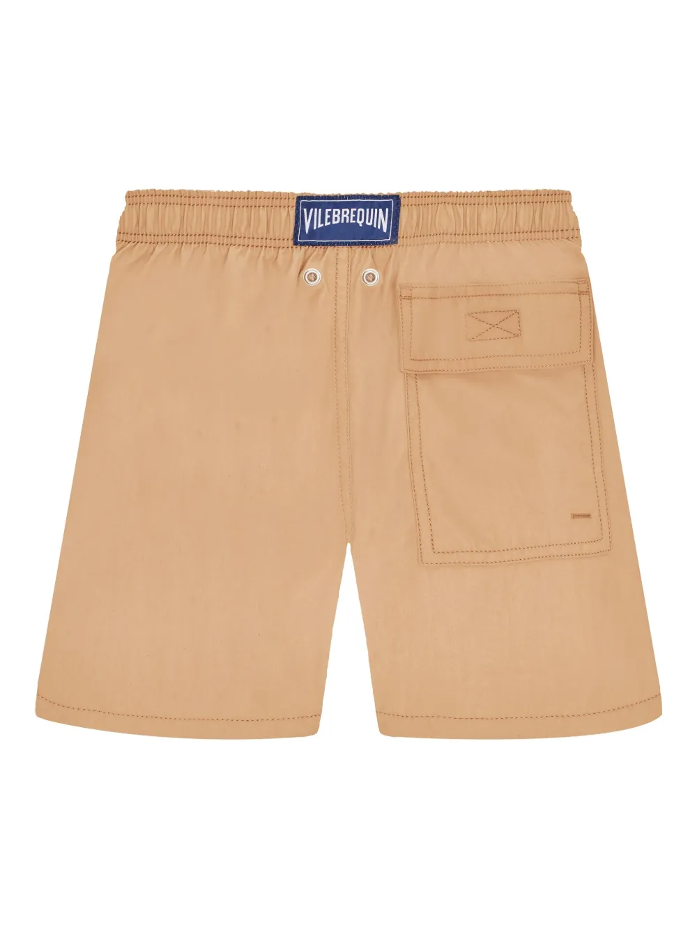 Vilebrequin Kids Zwembroek met logopatch Bruin