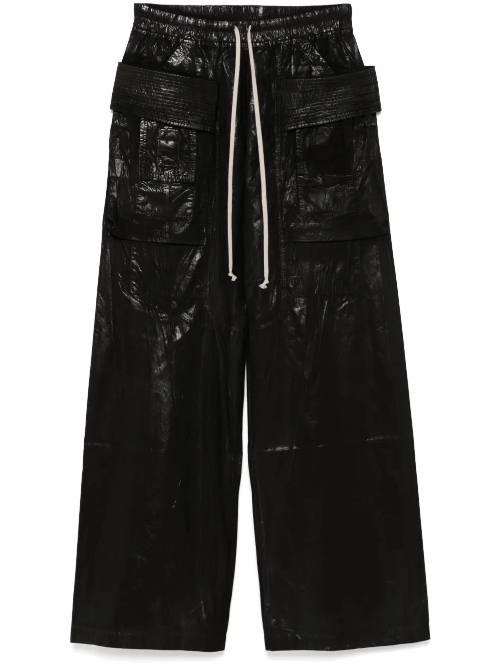 Rick Owens DRKSHDW Hollywood Creatch cargo broek met wijde pijpen Zwart