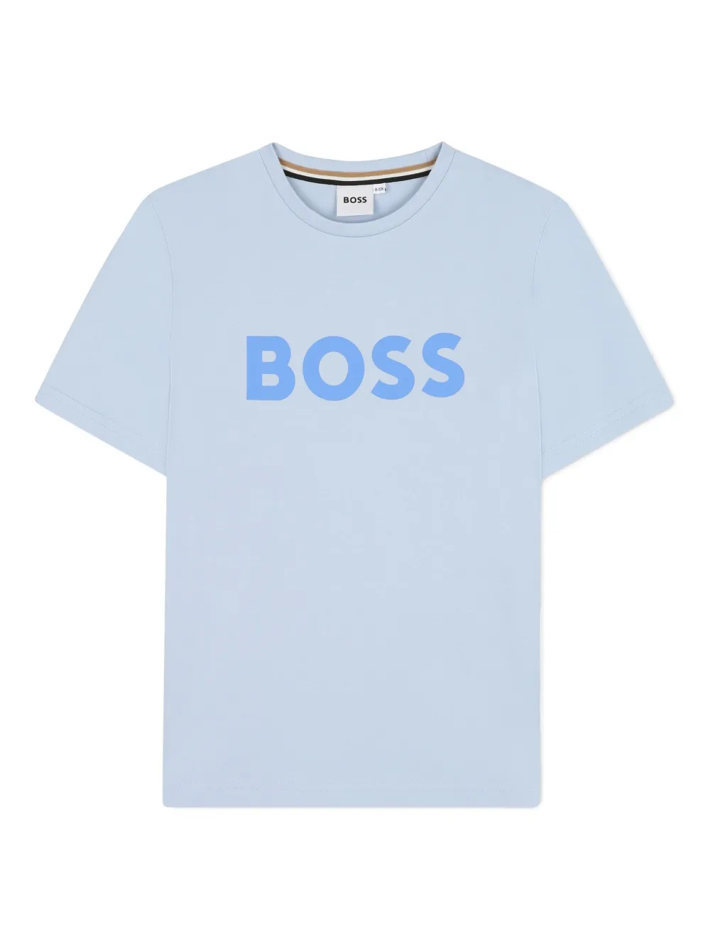 BOSS Kidswear T-shirt met logoprint Blauw