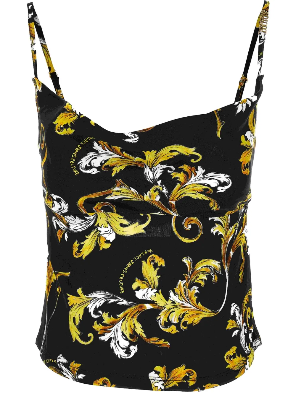 Versace Jeans Couture Vest met Barocco-print Zwart