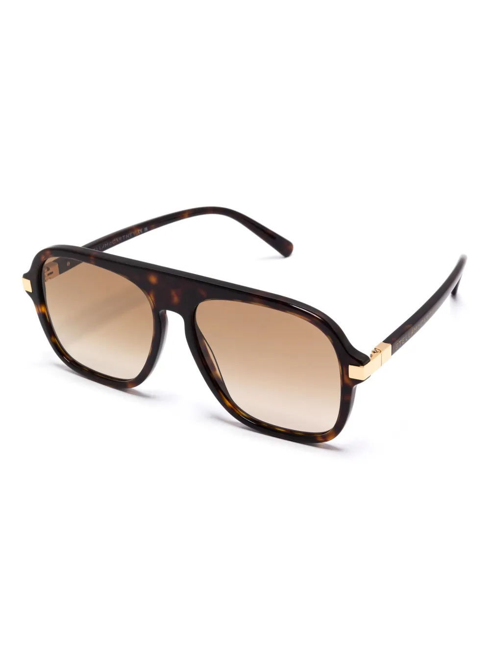 Stella McCartney Eyewear Zonnebril met piloten montuur - Bruin