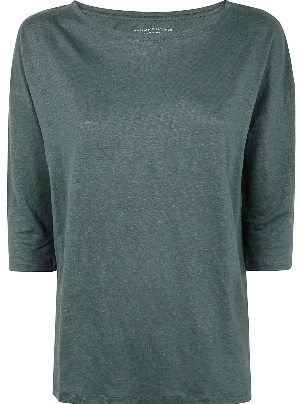Majestic Filatures T-shirt met ronde hals Groen